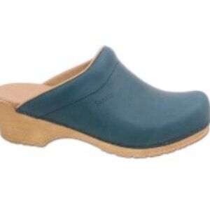 Brand New In Box Sanita Blue Clogs Size 36